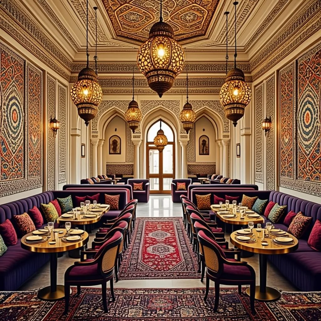 Luxury restaurant interior